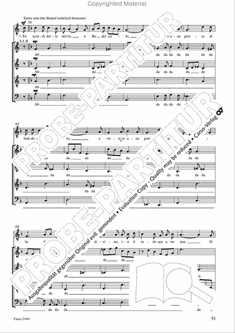 Calmus Christmas Carols Choir scores gallery preview page 52