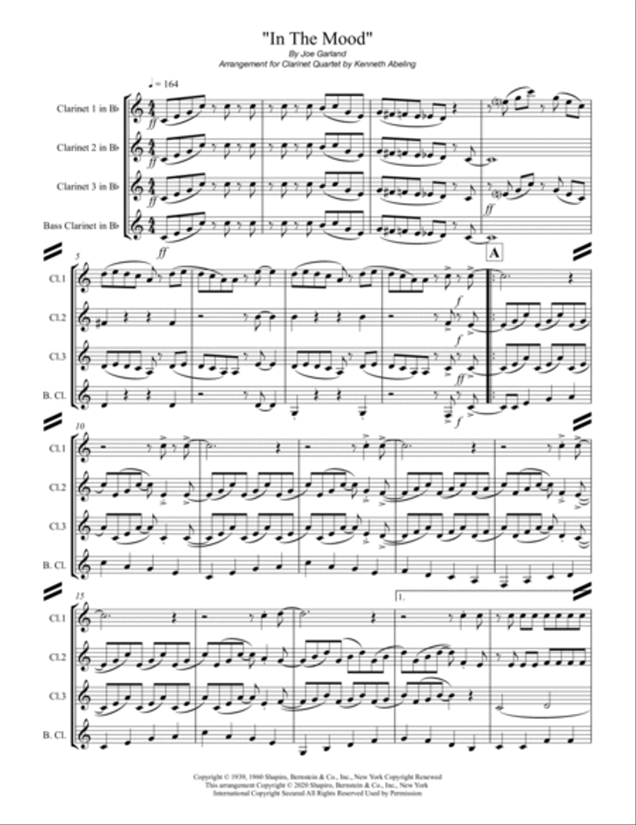 In The Mood Woodwind Ensemble scores gallery preview page 2