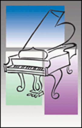 Book cover for Recital Program #72 - Color Block Piano