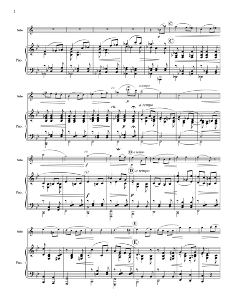 Salut d'Amour Salut d'Amour Clarinet Solo scores gallery preview page 3