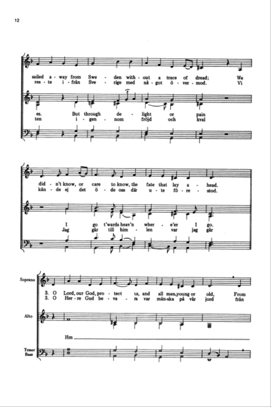 Emigrant Ballads (Rex Emigrantballader) 4-Part scores gallery preview page 6