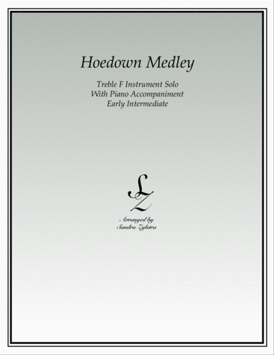Hoedown Medley (treble F instrument solo) Horn scores gallery preview page 1
