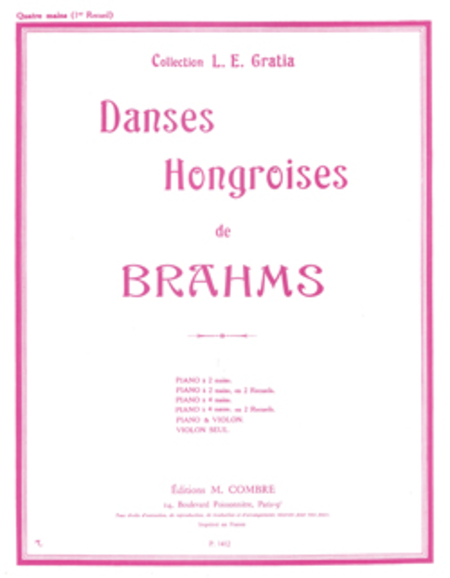 Danses hongroises - Volume 1 (No. 1 a 5)