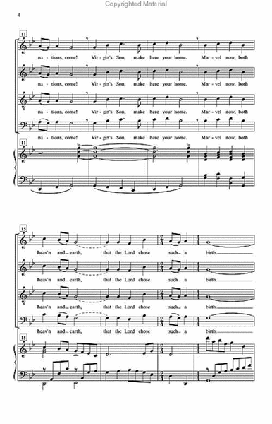 Savior of the Nations, Come (Vocal Score) image number null