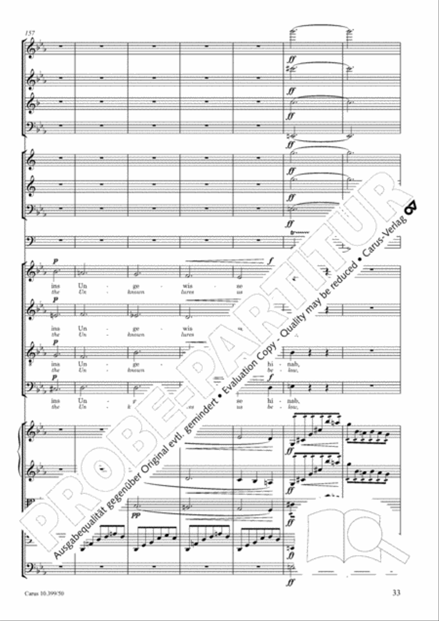 Schicksalslied, Op. 54 Choir scores gallery preview page 34