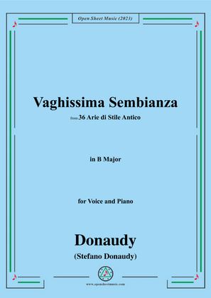 Donaudy-Vaghissima Sembianza,in B Major