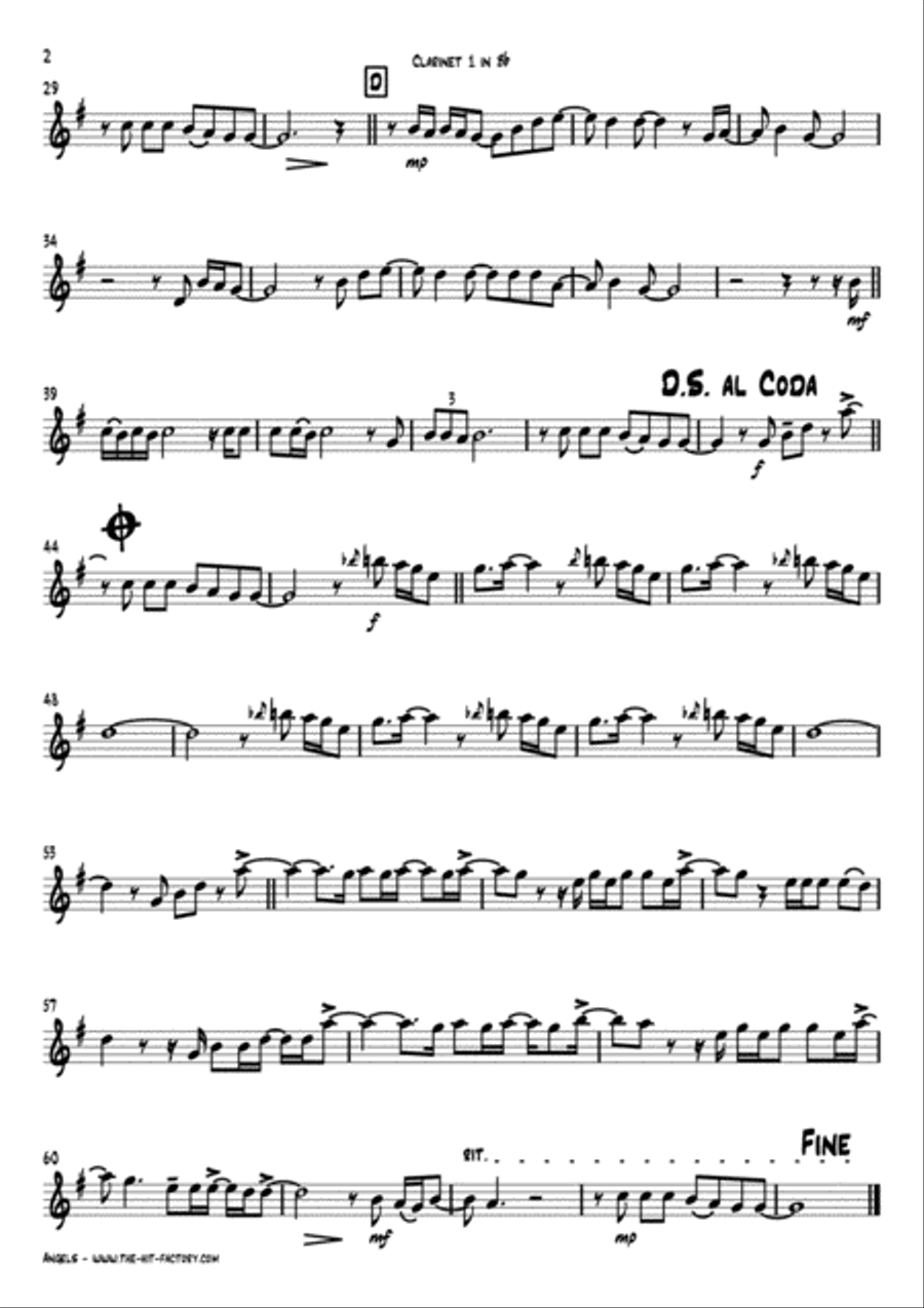 Angels Clarinet Quintet scores gallery preview page 5