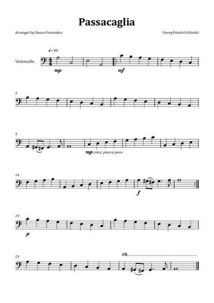 Passacaglia by Handel/Halvorsen - Cello Solo image number null