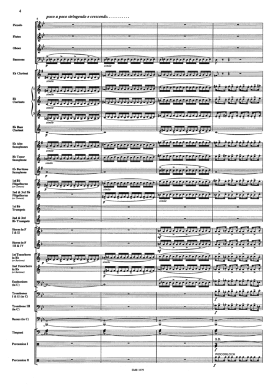 Ballet sans Ballerine Concert Band scores gallery preview page 4
