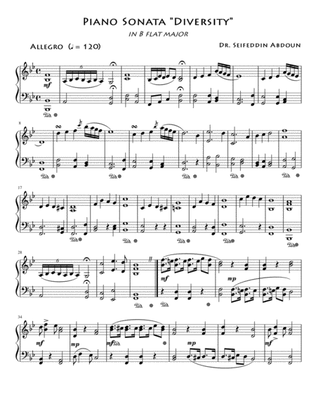 Piano Sonata_B flat major: Diversity