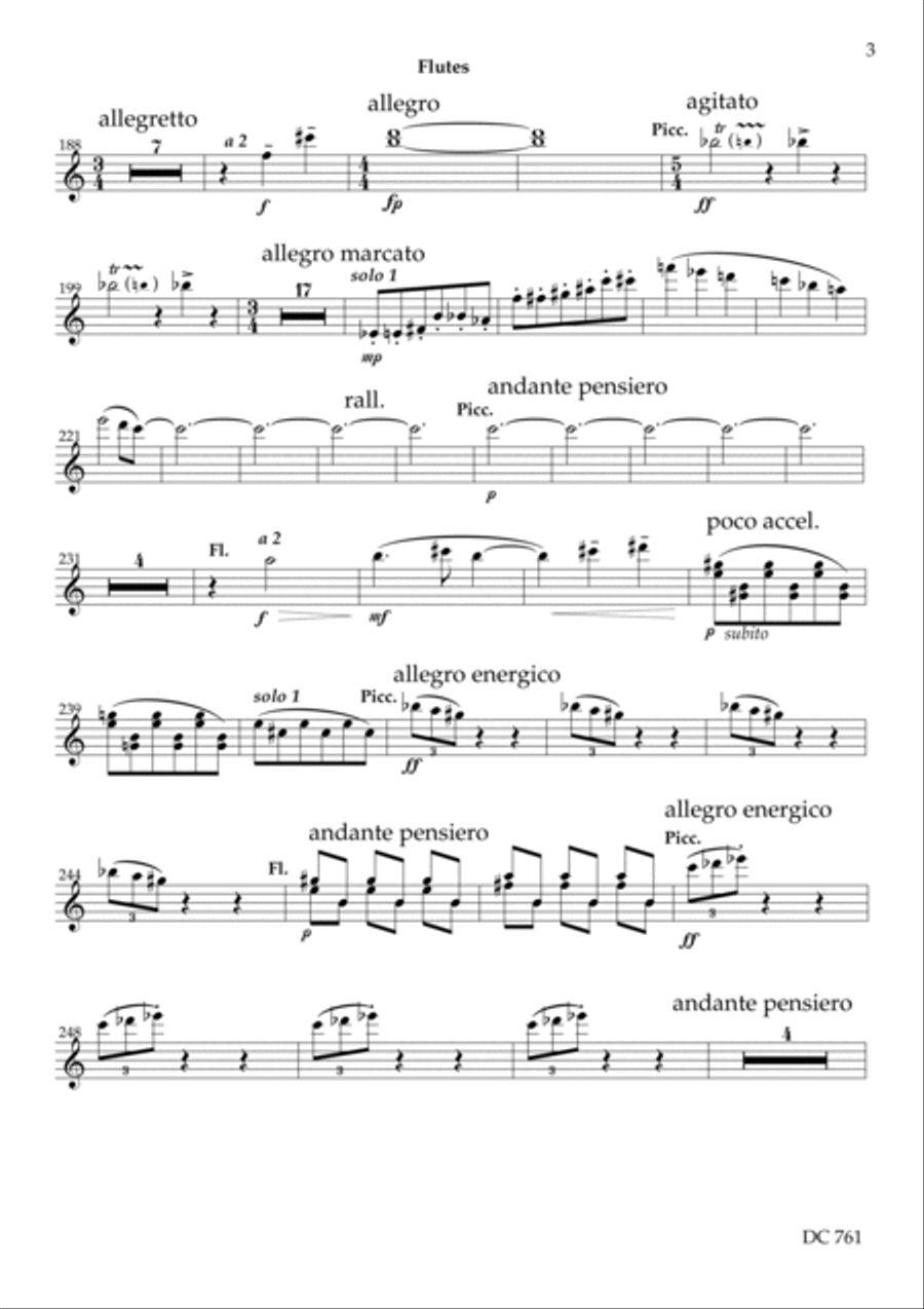 Symphony No.5 [woodwind parts] Woodwind Quintet scores gallery preview page 3