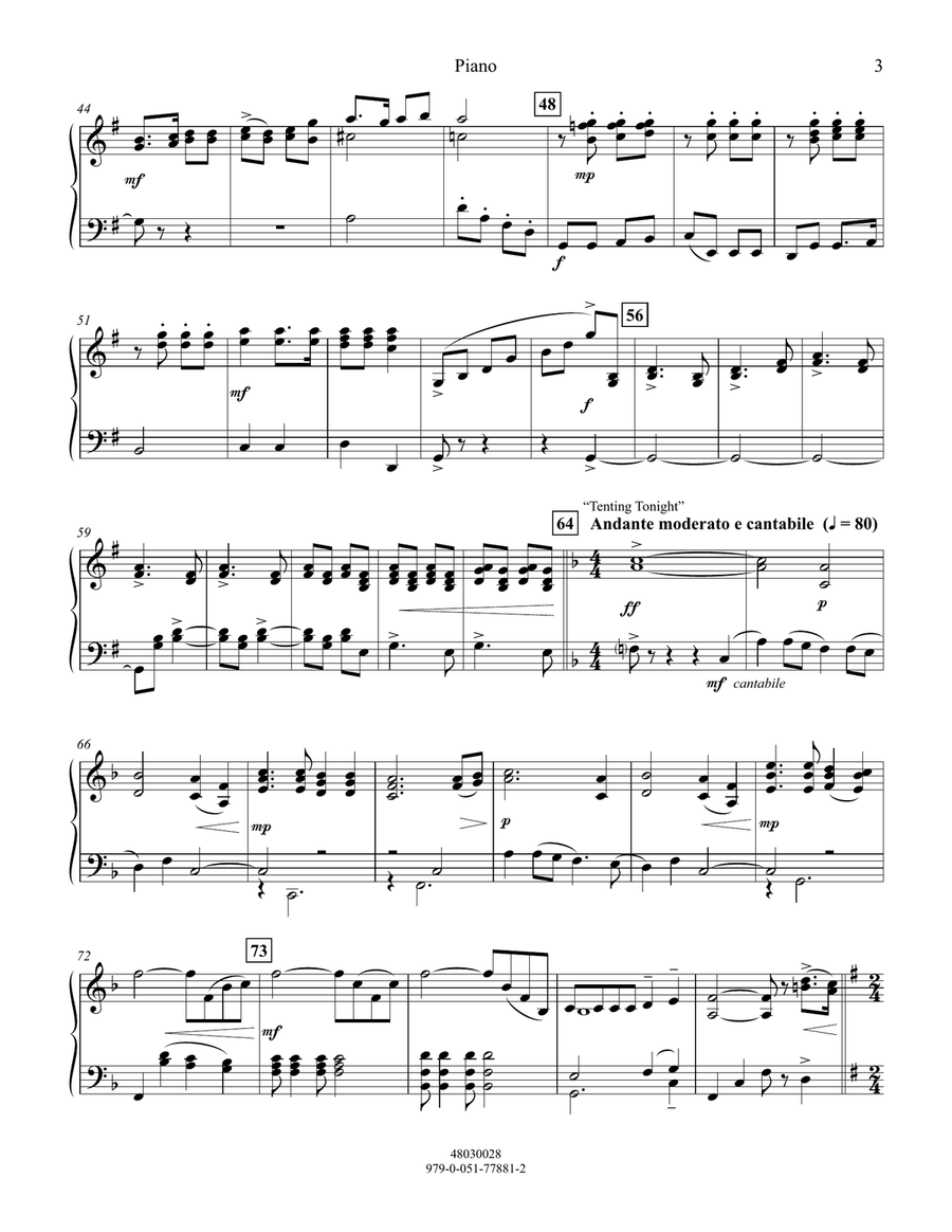 The Blue And The Gray - Piano Orchestra scores gallery preview page 3