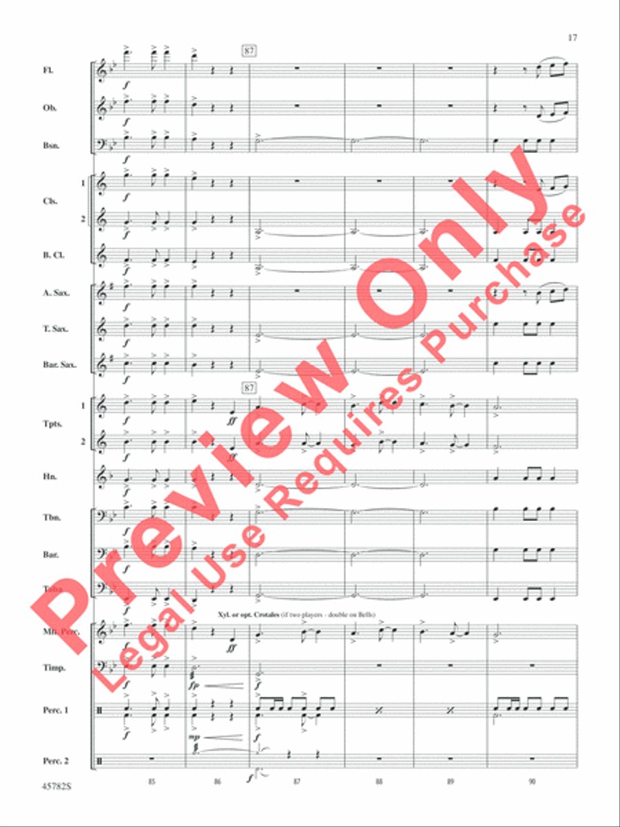 Gabriel's Message Concert Band scores gallery preview page 18