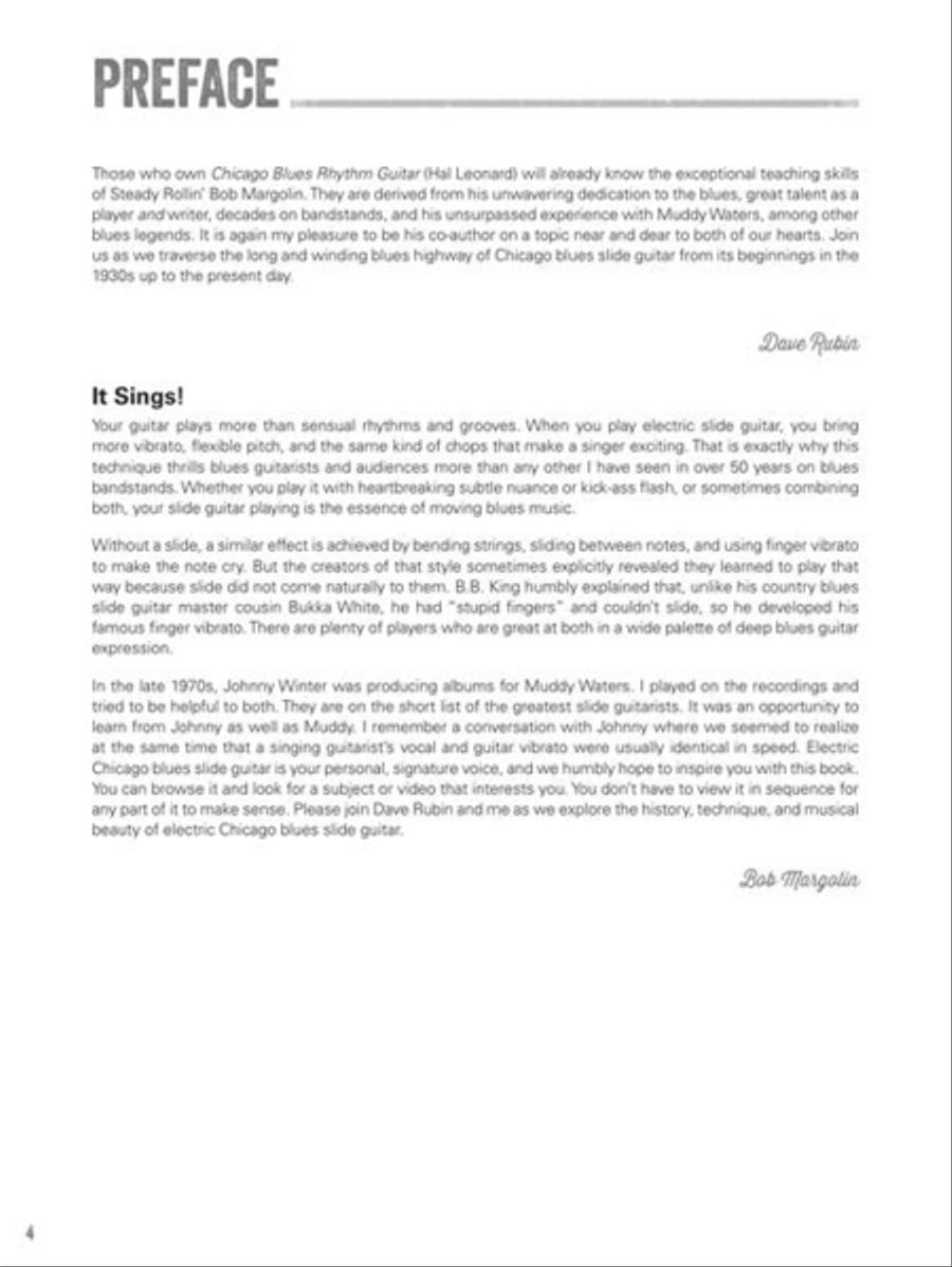 Chicago Blues Slide Guitar Electric Guitar scores gallery preview page 5