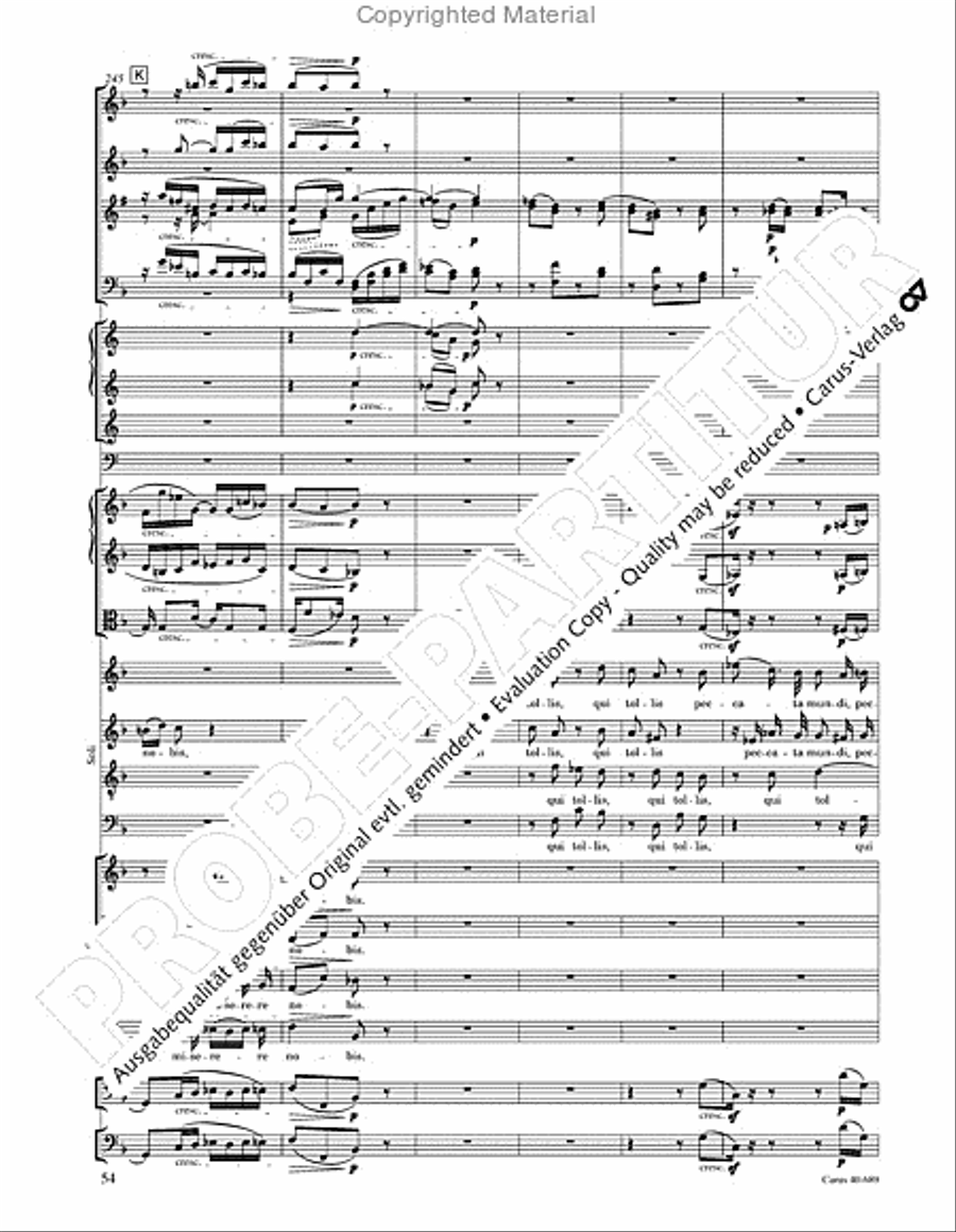 Missa solemnis Missa solemnis 4-Part scores gallery preview page 70