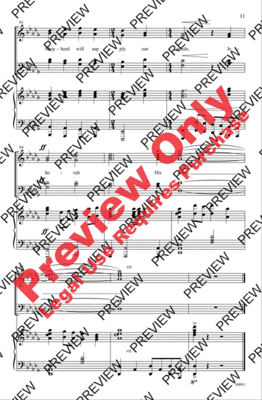 Our Shepherd 4-Part scores gallery preview page 11