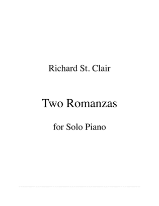 Two Romanzas for Solo Piano