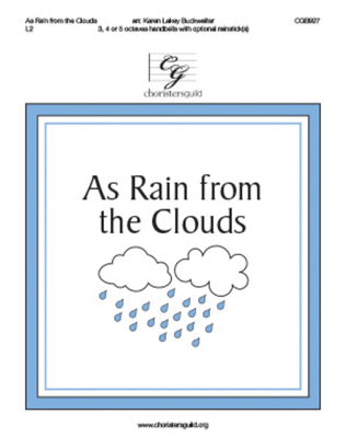 Book cover for As Rain from the Clouds