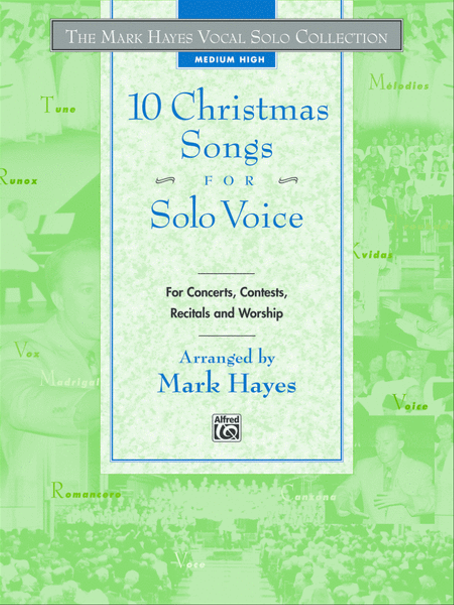 The Mark Hayes Vocal Solo Collection -- 10 Christmas Songs for Solo Voice Medium-High Voice scores gallery preview page 1