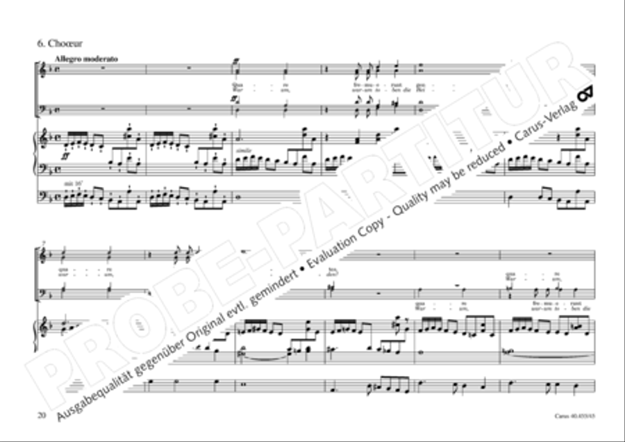 Oratorio de Noel (Weihnachtsoratorium) 4-Part scores gallery preview page 21