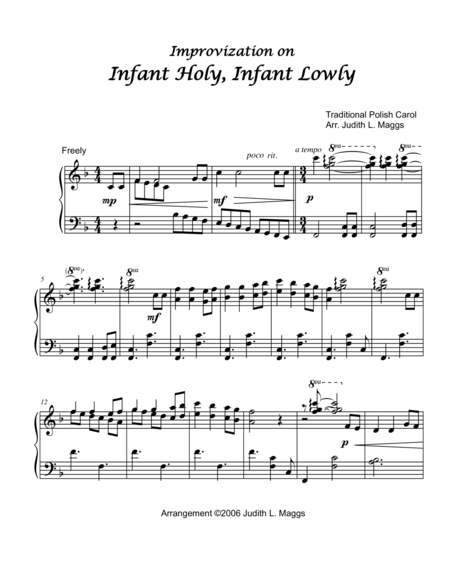 Improvisation on "Infant Holy, Infant Lowly" image number null