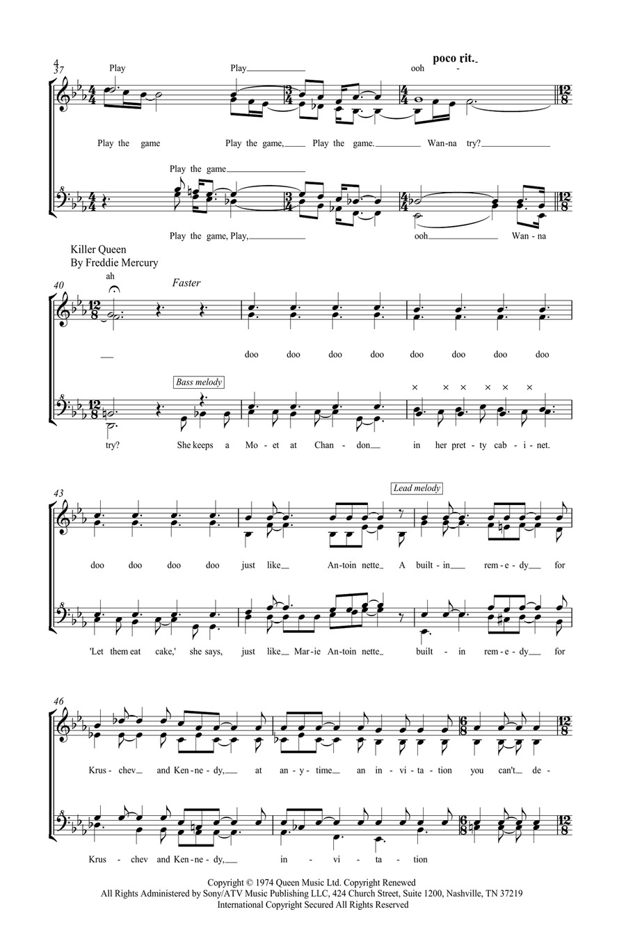Medley: Play The Game with Killer Queen SSAA scores gallery preview page 4