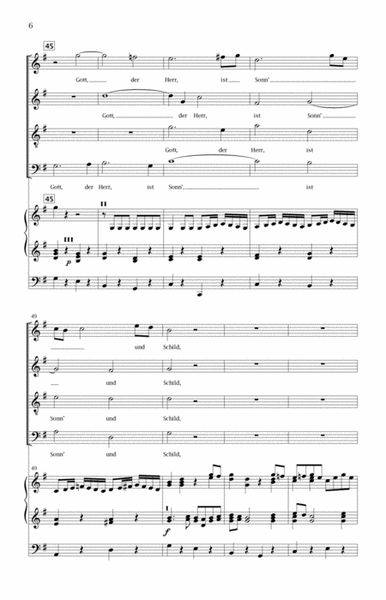 Gott, der Herr, ist Sonn' und Schild (Chorus), BWV 79.1 (SATB/Organ) image number null