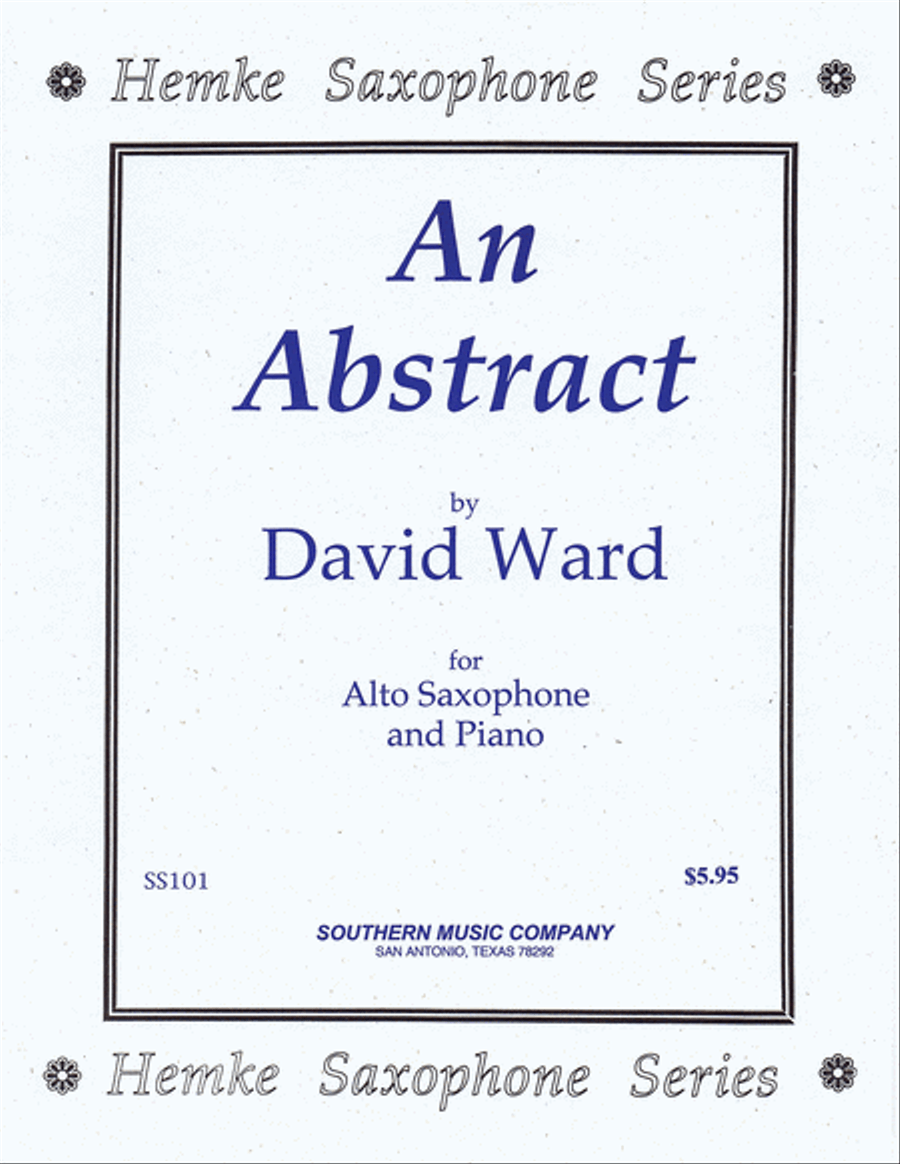 An Abstract Alto Saxophone scores gallery preview page 1