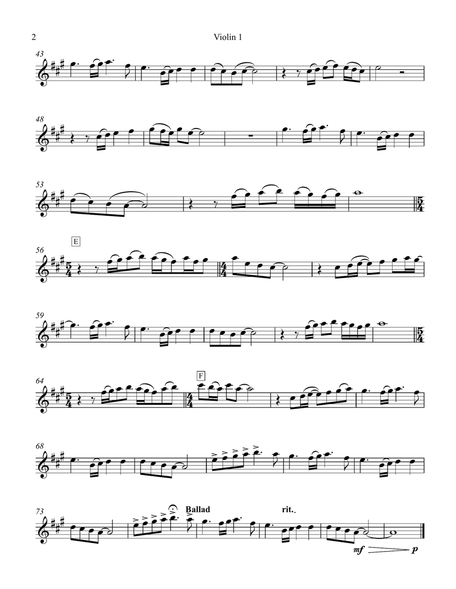 Chiquitita String Quartet scores gallery preview page 6