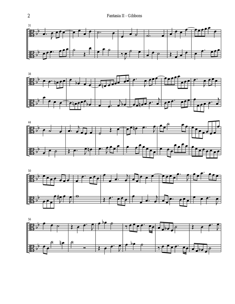 SIX FANTASIAS for TWO VIOLAS - Orlando Gibbons (arr. K. L. Knott) String Orchestra scores gallery preview page 6