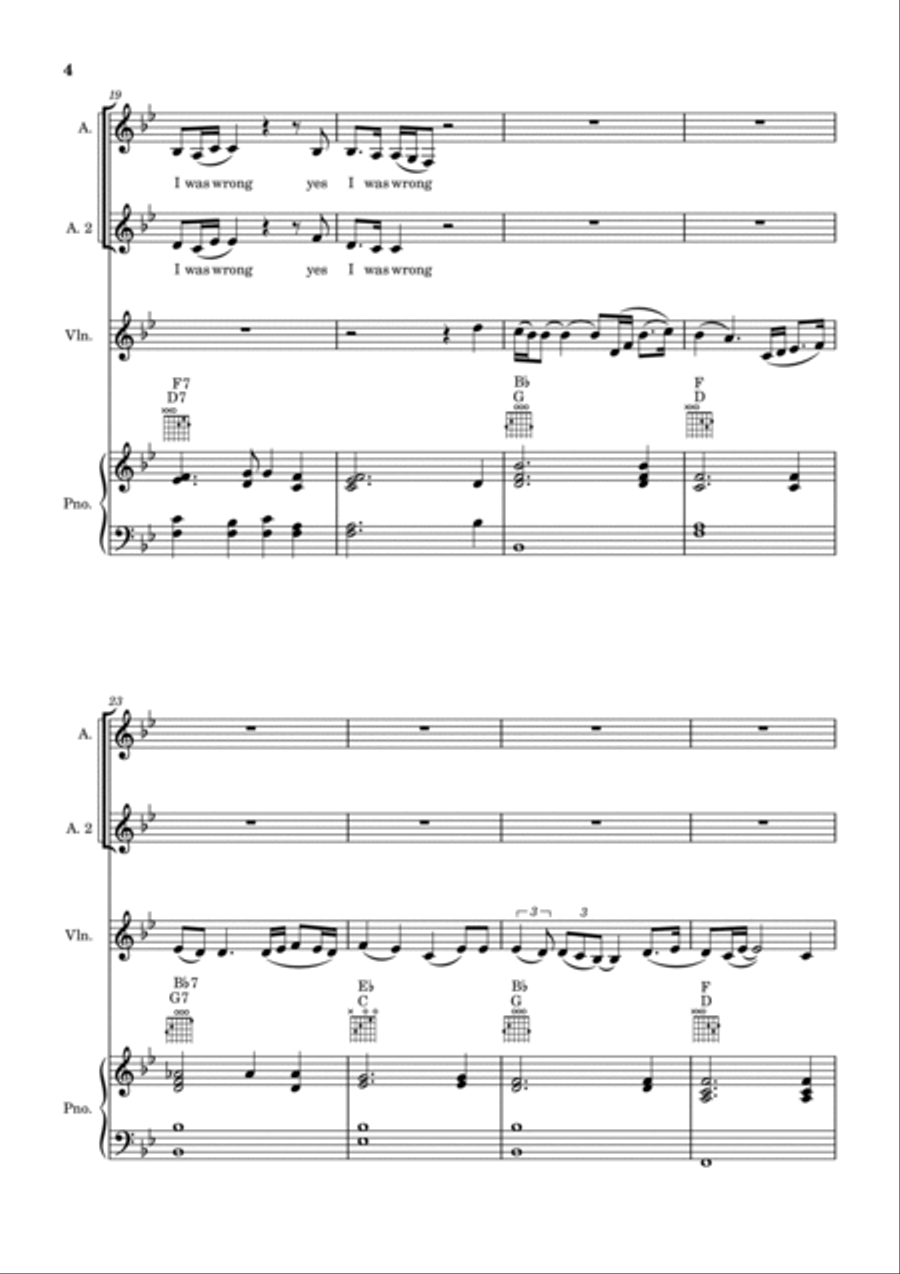 Sweet Emmylou Sweet Emmylou Piano, Vocal, Guitar scores gallery preview page 5