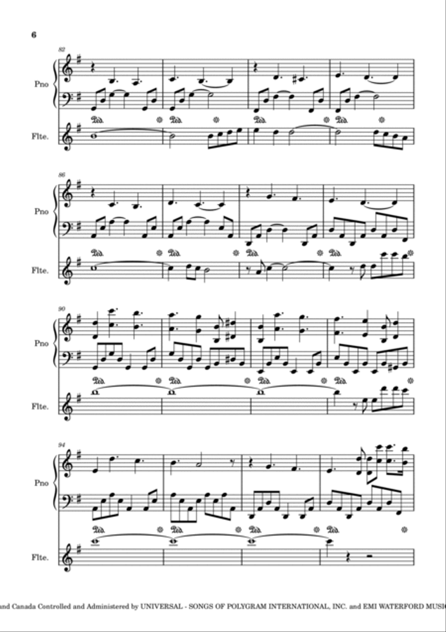 The Winner Takes It All Flute Solo scores gallery preview page 6