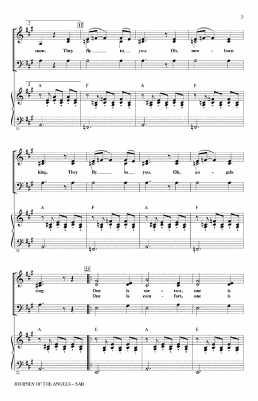 Journey of the Angels 3-Part scores gallery preview page 3
