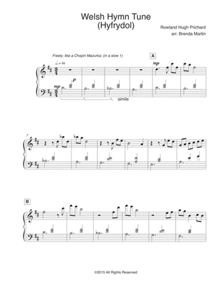 Welsh Hymn Tune (Solo Piano Arrangement)