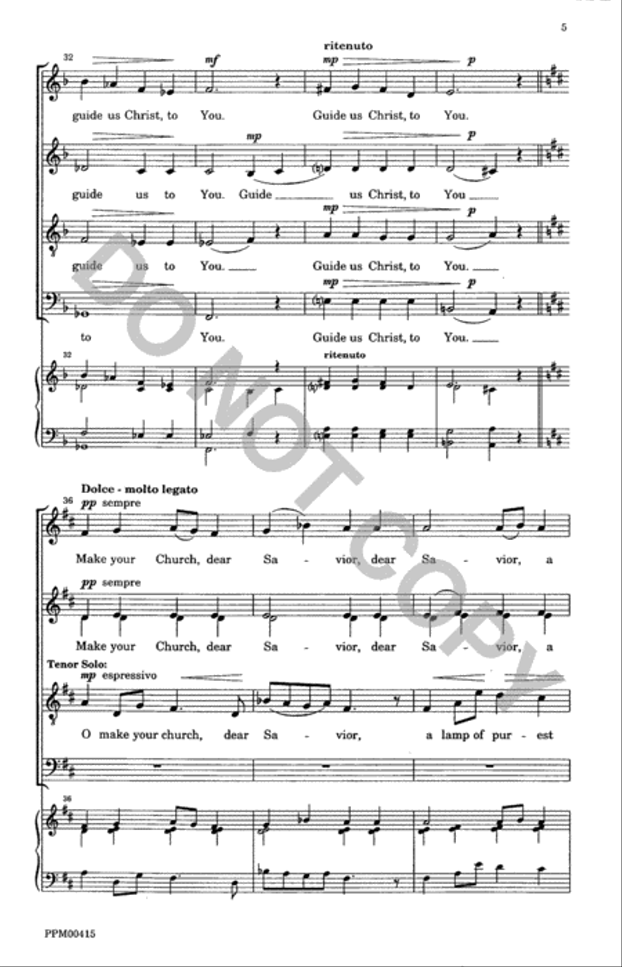 O Word of God Incarnate O Word of God Incarnate 4-Part scores gallery preview page 6