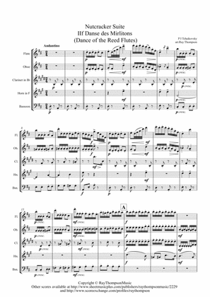 Tchaikovsky: Casse-Noisette(Nutcracker Suite) IIf Danse des Mirlitons - wind quintet