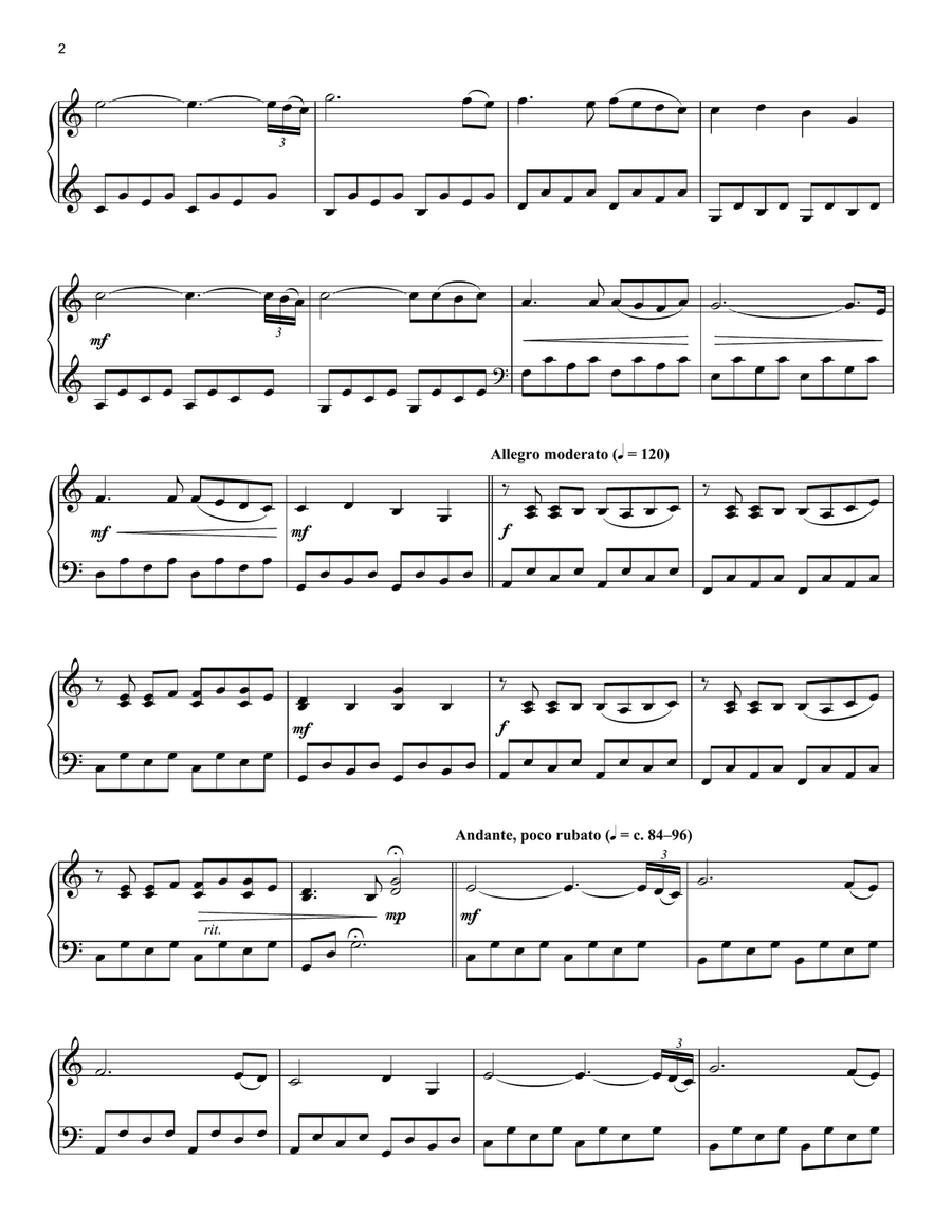 For The Lambs Piano Solo scores gallery preview page 2