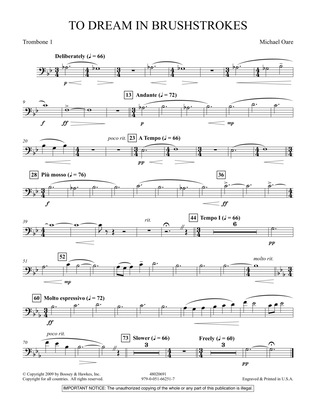 To Dream in Brushstrokes - Trombone 1