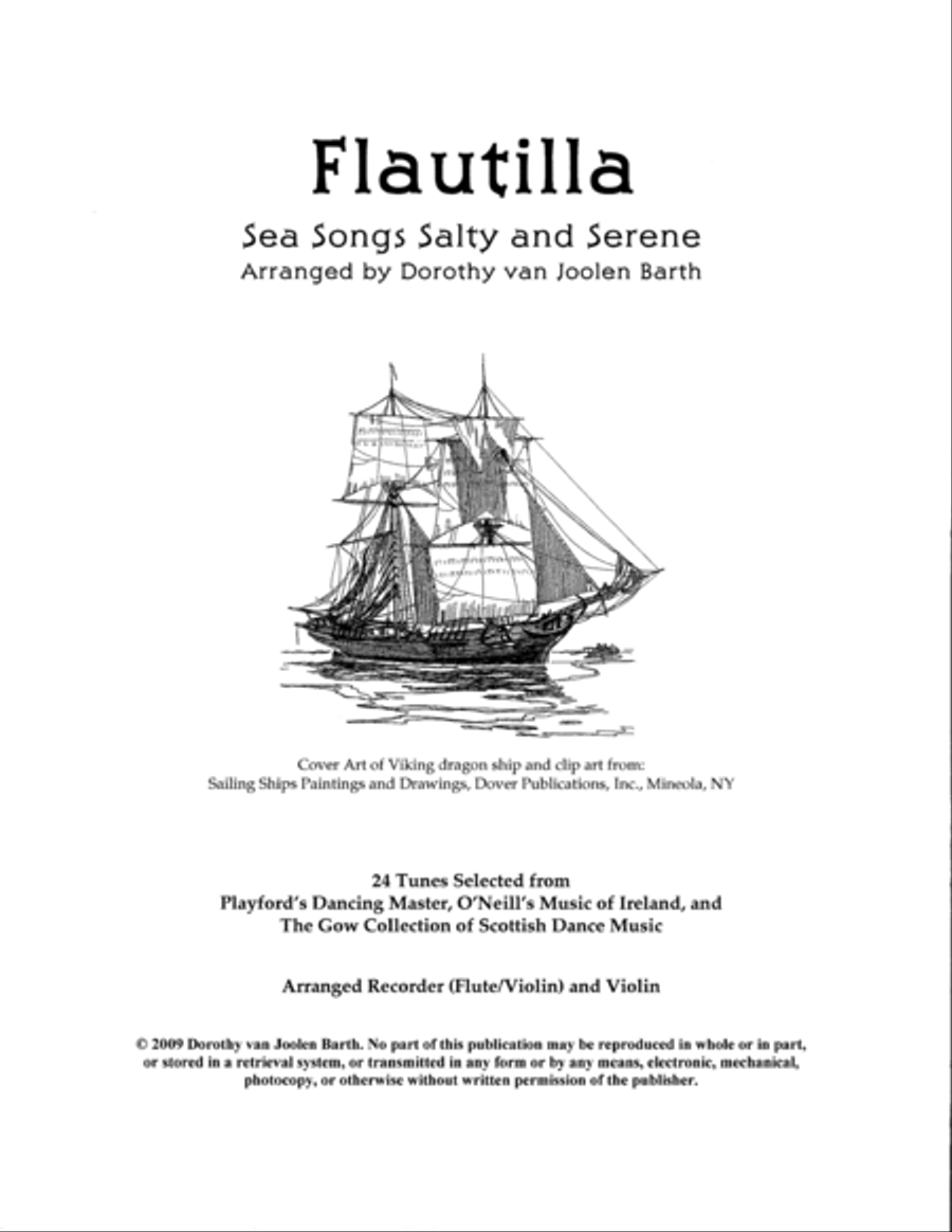 Flautilla - Sea Songs Salty and Serene (Complete Duo Anthology) Set of Parts scores gallery preview page 1