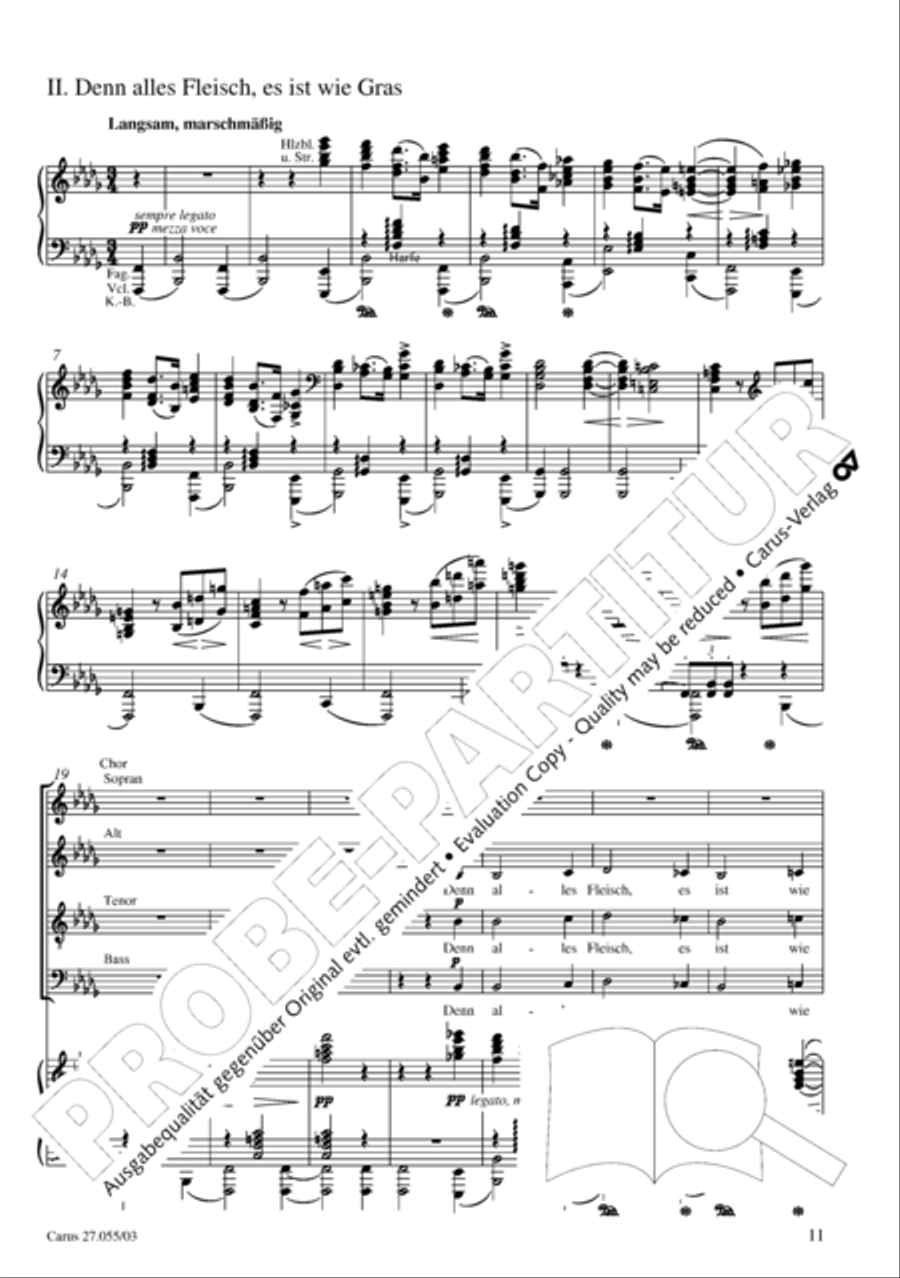 Ein Deutsches Requiem (German Requiem) 4-Part scores gallery preview page 14