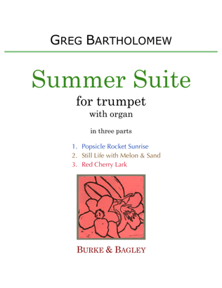 Book cover for Summer Suite for trumpet & organ