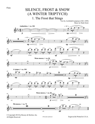 Silence, Frost & Snow (A Winter Triptych) - Flute/Piccolo