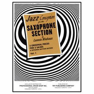 Book cover for Jazz Conception For Sax Section Vol 1