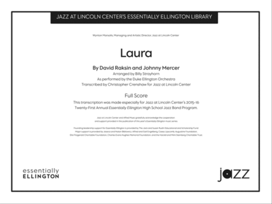 Laura: Score Jazz Ensemble scores gallery preview page 1