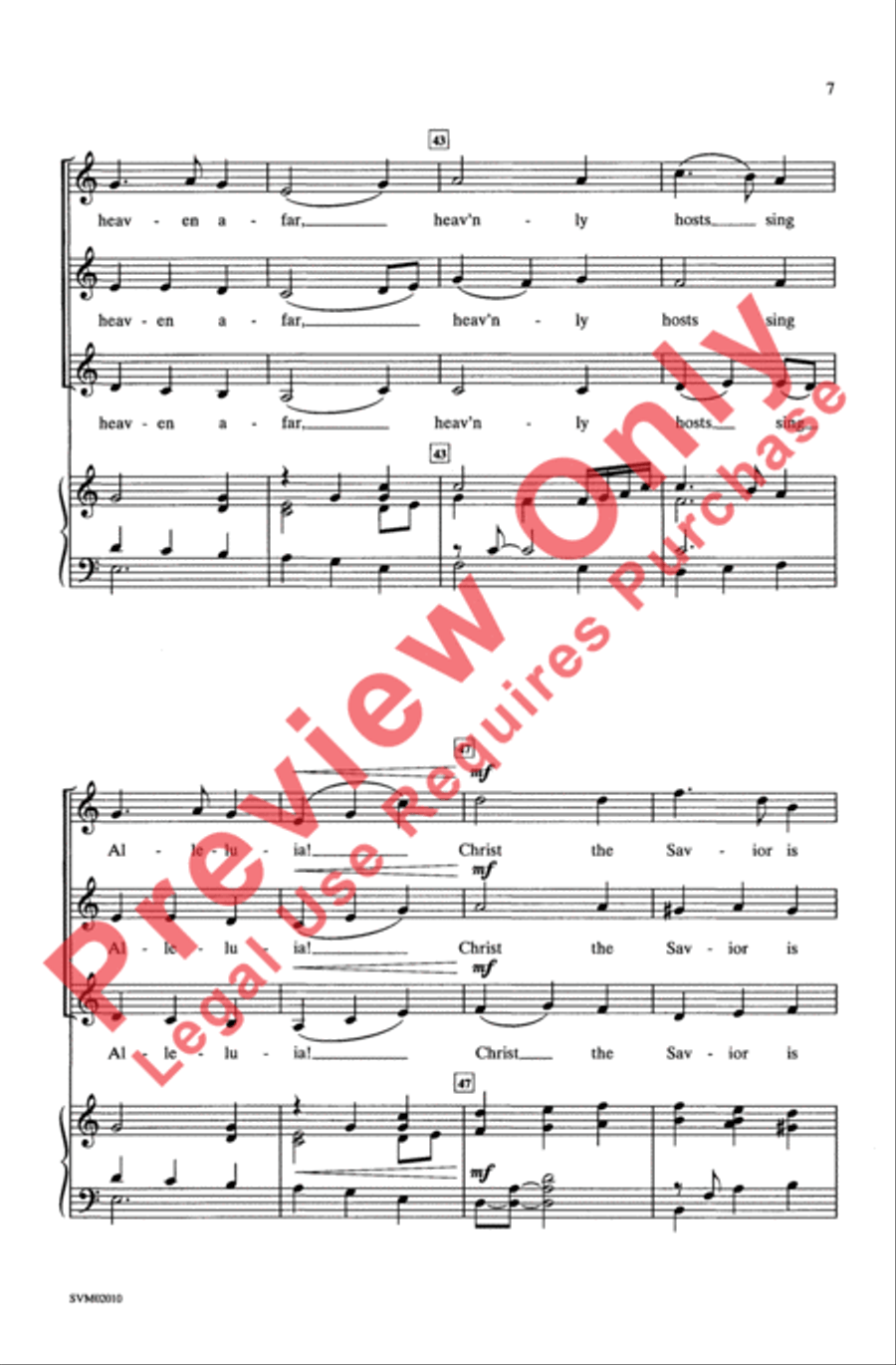 Silent Night - SSA SSA scores gallery preview page 7
