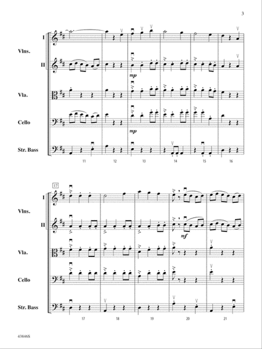 Villancico: Score Villancico: Score String Orchestra scores gallery preview page 3