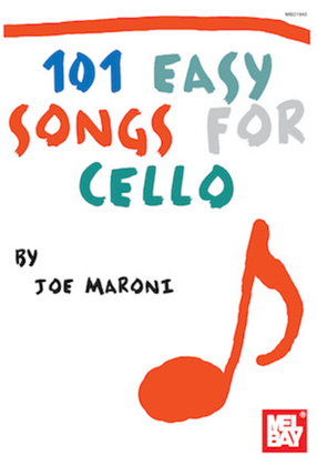 Book cover for 101 Easy Songs for Cello