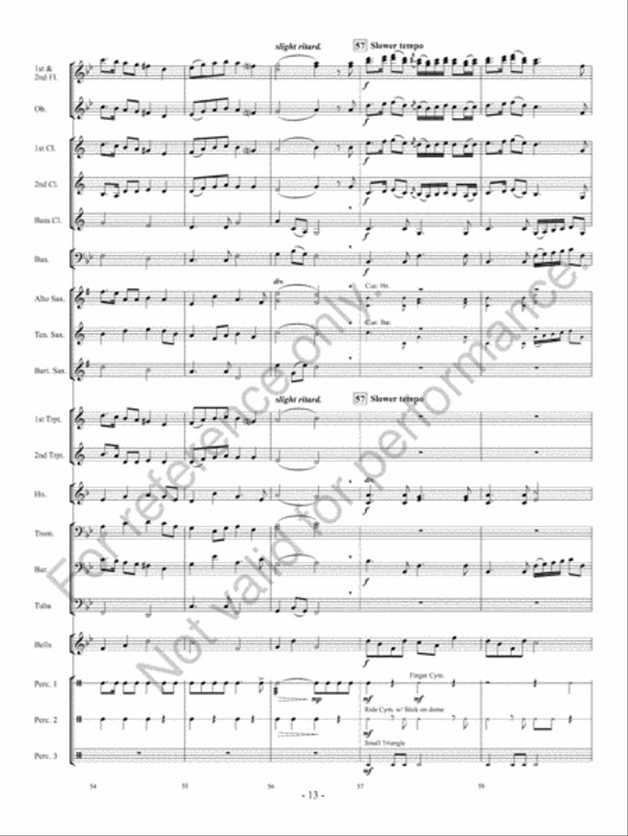 Courtly Procession And Dances Concert Band scores gallery preview page 14