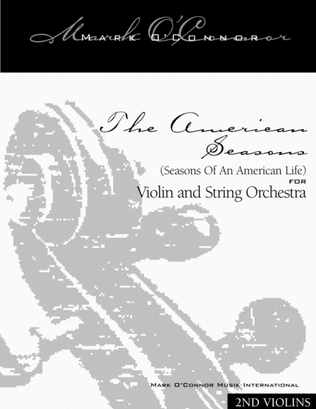 Book cover for The American Seasons (2nd violins part – violin and string orchestra)