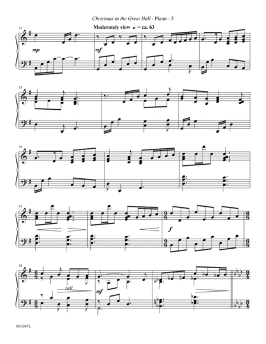 Christmas in the Great Hall - Instrumental Ensemble Score and Parts Chamber Orchestra scores gallery preview page 6